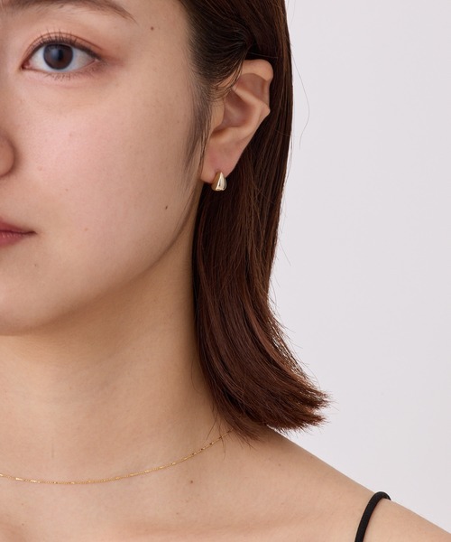 CALIN　STANDARD（カリンスタンダード）の「◆金属アレルギー対応◆◆made in japan◆【高品質ポスト】ドロップ　ジルコニアセラミックポストピアス（ピアス（両耳用）・レディース・ゴールド/ピンクゴールド/シルバー・FREE）」の5枚目の写真