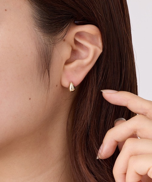CALIN　STANDARD（カリンスタンダード）の「◆金属アレルギー対応◆◆made in japan◆【高品質ポスト】ドロップ　ジルコニアセラミックポストピアス（ピアス（両耳用）・レディース・ゴールド/ピンクゴールド/シルバー・FREE）」の7枚目の写真