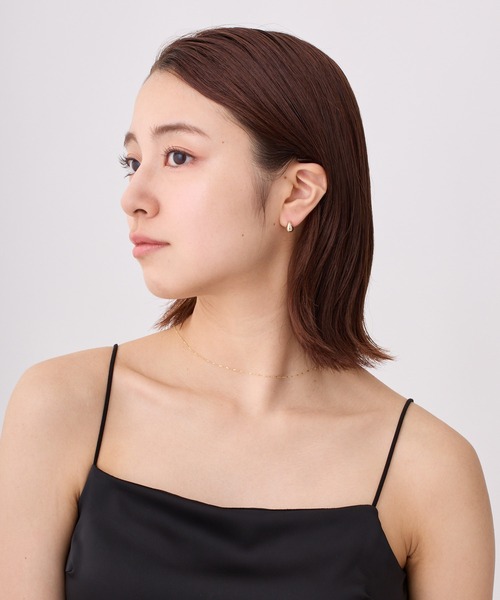 CALIN　STANDARD（カリンスタンダード）の「◆金属アレルギー対応◆◆made in japan◆【高品質ポスト】ドロップ　ジルコニアセラミックポストピアス（ピアス（両耳用）・レディース・ゴールド/ピンクゴールド/シルバー・FREE）」の8枚目の写真