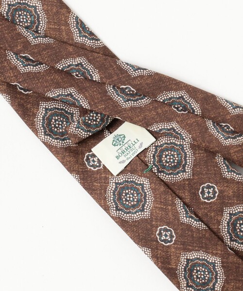 LUIGI BORRELLI / シルク 小紋柄 プリント ネクタイ 25AW
