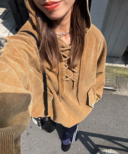 UNESS/ユーネス】加工コーデュロイアノラックパーカー（その他アウター