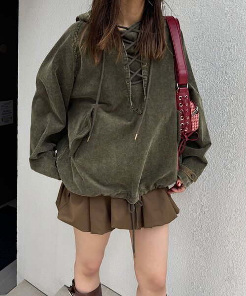 UNESS/ユーネス】加工コーデュロイアノラックパーカー（その他アウター