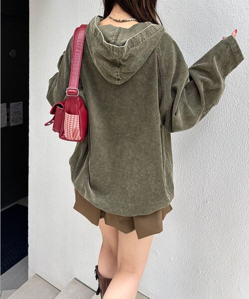 CIAOPANIC（チャオパニック）の「【UNESS/ユーネス】加工コーデュロイアノラックパーカー（その他アウター・レディース・マスタード/ブラウン/カーキ・ONE SIZE）」の13枚目の写真