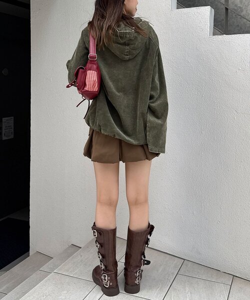 CIAOPANIC（チャオパニック）の「【UNESS/ユーネス】加工コーデュロイアノラックパーカー（その他アウター・レディース・マスタード/ブラウン/カーキ・ONE SIZE）」の16枚目の写真