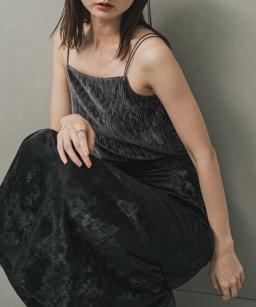 セール】ベロアキャミソール（キャミソール）｜SENSE OF PLACE by