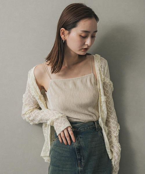 セール】ベロアキャミソール（キャミソール）｜SENSE OF PLACE by