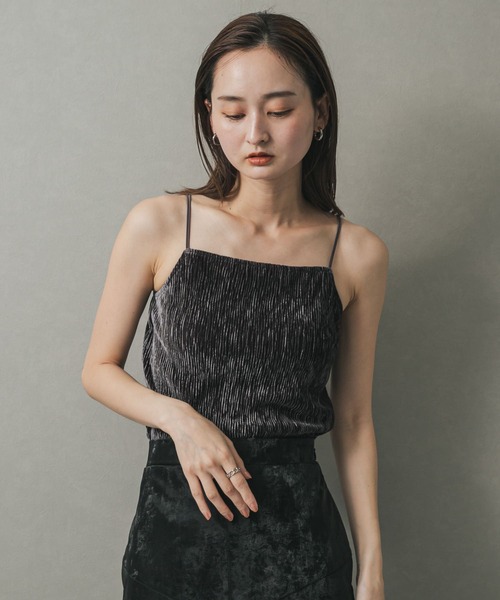 セール】ベロアキャミソール（キャミソール）｜SENSE OF PLACE by