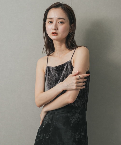 セール】ベロアキャミソール（キャミソール）｜SENSE OF PLACE by