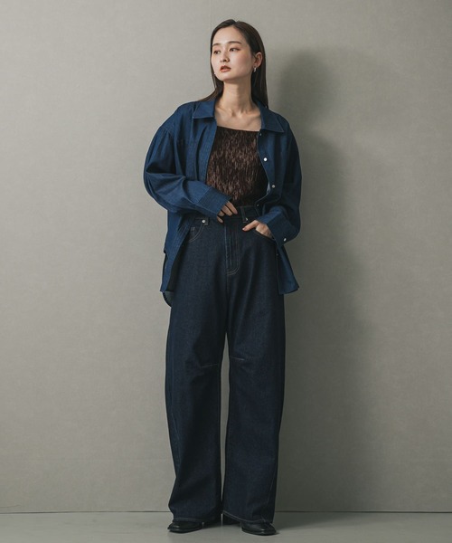 SENSE OF PLACE by URBAN RESEARCH（センスオブプレイスバイアーバンリサーチ）の「ベロアキャミソール（キャミソール・レディース・ブラウン/チャコールグレー/アイボリー・ONE）」の17枚目の写真