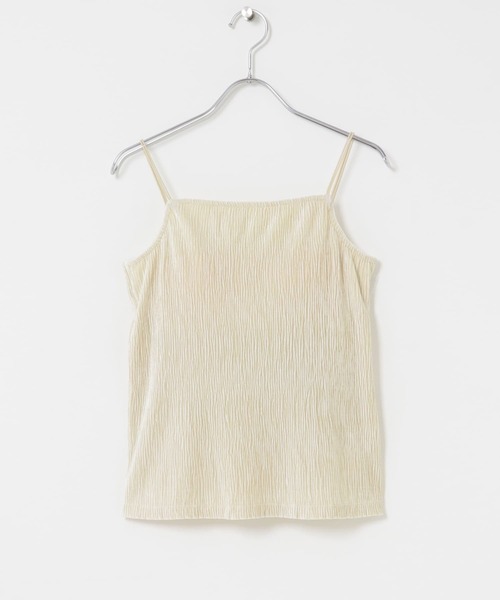 SENSE OF PLACE by URBAN RESEARCH（センスオブプレイスバイアーバンリサーチ）の「ベロアキャミソール（キャミソール・レディース・ブラウン/チャコールグレー/アイボリー・ONE）」の10枚目の写真