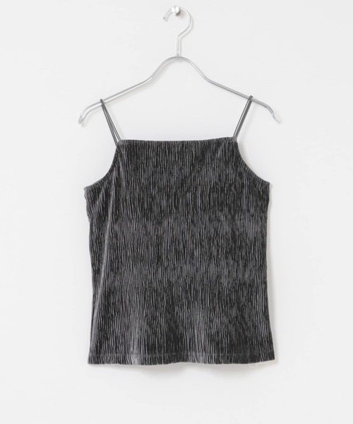 SENSE OF PLACE by URBAN RESEARCH（センスオブプレイスバイアーバンリサーチ）の「ベロアキャミソール（キャミソール・レディース・ブラウン/チャコールグレー/アイボリー・ONE）」の11枚目の写真