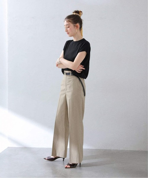 La TOTALITE（ラトータリテ）の「《追加2》【洗える】ウォッシャブルフレンチプルオーバー（ニット/セーター・レディース・ブラウン/キャメル/ブラック・FREE）」の18枚目の写真