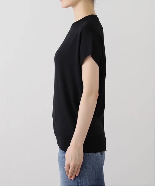 La TOTALITE（ラトータリテ）の「《追加2》【洗える】ウォッシャブルフレンチプルオーバー（ニット/セーター・レディース・ブラウン/キャメル/ブラック・FREE）」の4枚目の写真