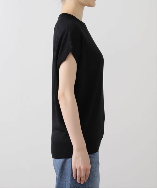 La TOTALITE（ラトータリテ）の「《追加2》【洗える】ウォッシャブルフレンチプルオーバー（ニット/セーター・レディース・ブラウン/キャメル/ブラック・FREE）」の6枚目の写真