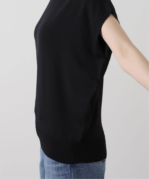 La TOTALITE（ラトータリテ）の「《追加2》【洗える】ウォッシャブルフレンチプルオーバー（ニット/セーター・レディース・ブラウン/キャメル/ブラック・FREE）」の7枚目の写真