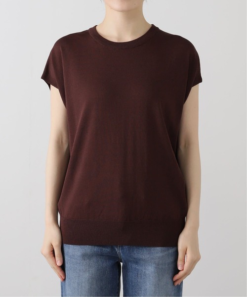 La TOTALITE（ラトータリテ）の「《追加2》【洗える】ウォッシャブルフレンチプルオーバー（ニット/セーター・レディース・ブラウン/キャメル/ブラック・FREE）」の12枚目の写真