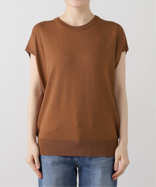 La TOTALITE（ラトータリテ）の「《追加2》【洗える】ウォッシャブルフレンチプルオーバー（ニット/セーター・レディース・ブラウン/キャメル/ブラック・FREE）」の14枚目の写真