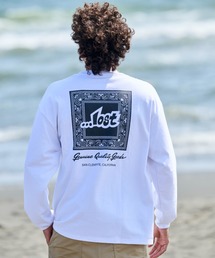 ムラサキスポーツ限定【...LOST/ロスト】長袖 Tシャツ ロンT メンズ バックプリント ペイズリー柄 SPACER LS TEE L25F-2202