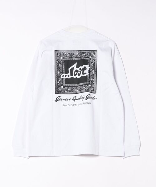 lost（ロスト）の「ムラサキスポーツ限定【...LOST/ロスト】長袖 Tシャツ ロンT メンズ バックプリント ペイズリー柄 SPACER LS TEE L25F-2202（Tシャツ/カットソー・メンズ・ホワイト/オレンジ・M/L/XL）」の16枚目の写真