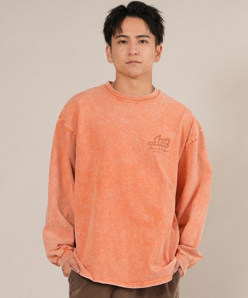 lost（ロスト）の「ムラサキスポーツ限定【...LOST/ロスト】長袖 Tシャツ ロンT メンズ バックプリント ペイズリー柄 SPACER LS TEE L25F-2202（Tシャツ/カットソー・メンズ・ホワイト/オレンジ・M/L/XL）」の5枚目の写真