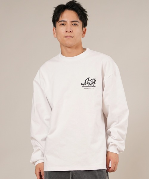lost（ロスト）の「ムラサキスポーツ限定【...LOST/ロスト】長袖 Tシャツ ロンT メンズ バックプリント ペイズリー柄 SPACER LS TEE L25F-2202（Tシャツ/カットソー・メンズ・ホワイト/オレンジ・M/L/XL）」の4枚目の写真