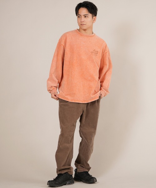 lost（ロスト）の「ムラサキスポーツ限定【...LOST/ロスト】長袖 Tシャツ ロンT メンズ バックプリント ペイズリー柄 SPACER LS TEE L25F-2202（Tシャツ/カットソー・メンズ・ホワイト/オレンジ・M/L/XL）」の12枚目の写真