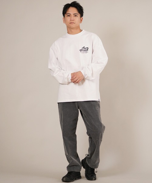 lost（ロスト）の「ムラサキスポーツ限定【...LOST/ロスト】長袖 Tシャツ ロンT メンズ バックプリント ペイズリー柄 SPACER LS TEE L25F-2202（Tシャツ/カットソー・メンズ・ホワイト/オレンジ・M/L/XL）」の8枚目の写真