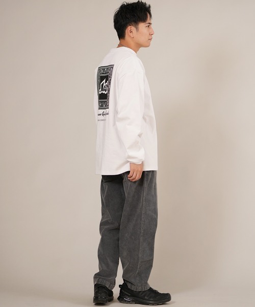 lost（ロスト）の「ムラサキスポーツ限定【...LOST/ロスト】長袖 Tシャツ ロンT メンズ バックプリント ペイズリー柄 SPACER LS TEE L25F-2202（Tシャツ/カットソー・メンズ・ホワイト/オレンジ・M/L/XL）」の11枚目の写真
