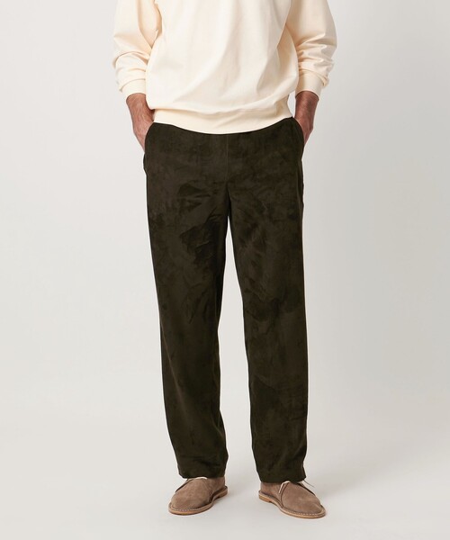 UNITED ARROWS（ユナイテッドアローズ）の「スエードライク オールギャザー リラックス イージーパンツ（その他パンツ・メンズ・オリーブ/ブラック・XL/M/L/S）」の2枚目の写真