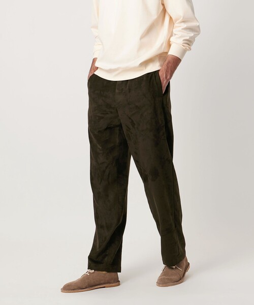 UNITED ARROWS（ユナイテッドアローズ）の「スエードライク オールギャザー リラックス イージーパンツ（その他パンツ・メンズ・オリーブ/ブラック・XL/M/L/S）」の5枚目の写真