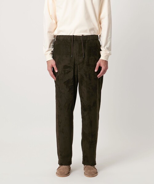 UNITED ARROWS（ユナイテッドアローズ）の「スエードライク オールギャザー リラックス イージーパンツ（その他パンツ・メンズ・オリーブ/ブラック・XL/M/L/S）」の7枚目の写真