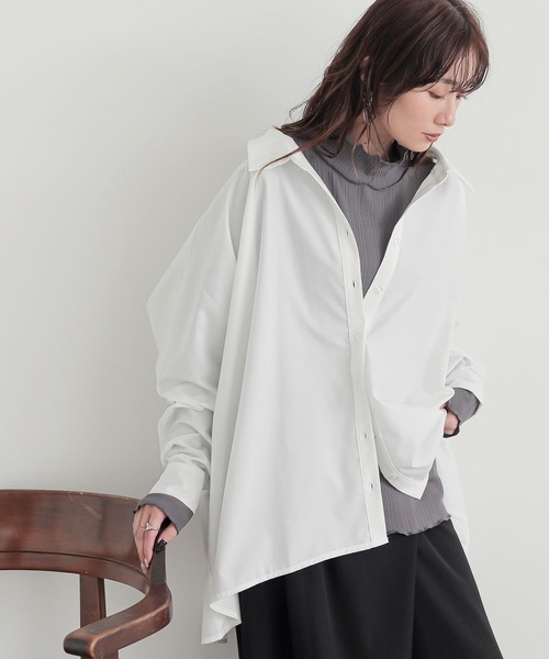 n'OrLABEL(ノアールレーベル)の「【保湿】ランダムリブカットソー(Tシャツ/カットソー・レディース・アイボリー/ブラック/グレー系その他/ブラック系その他/グレー/ベージュ系その他・S~M/L~LL/3L)」の20枚目の写真