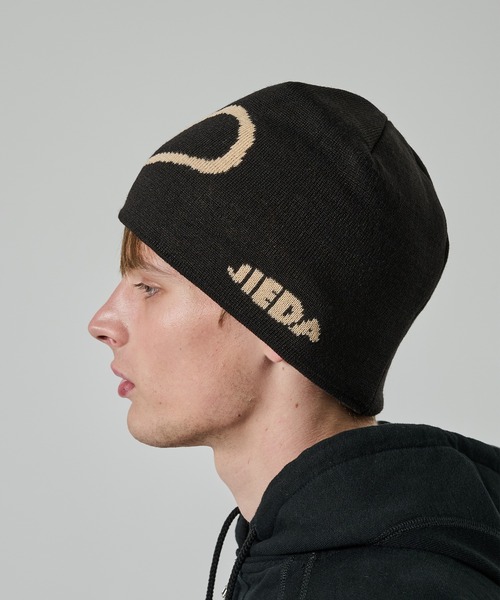 Jieda（ジエダ）の「【JieDa】J LOGO KNIT CAP（ニットキャップ/ビーニー・メンズ・ブラウン/ブラック・FREE）」の7枚目の写真