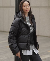 【滝沢眞規子さん着用/VERY12月号掲載】シレータフタ コンパクト ダウンコート
