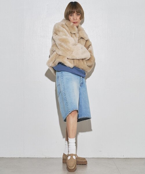 Whim Gazette(ウィムガゼット)の「【GEMINI】ファーコート(その他アウター・レディース・ベージュ・FREE)」の20枚目の写真