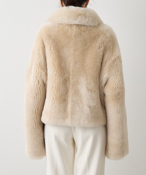 Whim Gazette(ウィムガゼット)の「【GEMINI】ファーコート(その他アウター・レディース・ベージュ・FREE)」の5枚目の写真