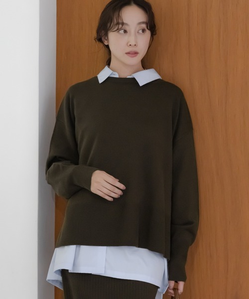 セール】毛玉しらずボートプルオーバー/571778（ニット/セーター