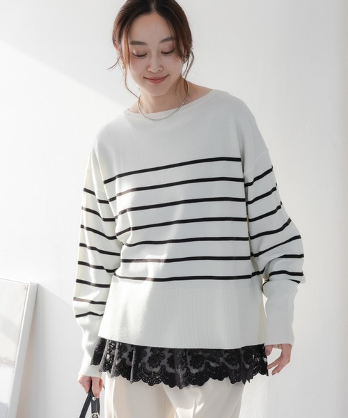 毛玉しらずボートプルオーバー/571778（ニット/セーター）｜Elura