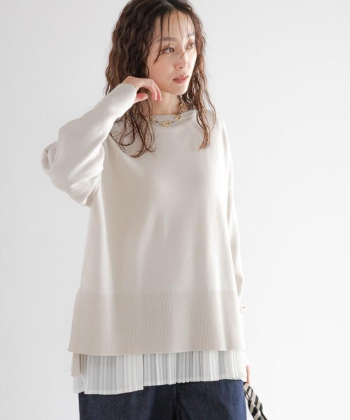 毛玉しらずボートプルオーバー/571778（ニット/セーター）｜Elura