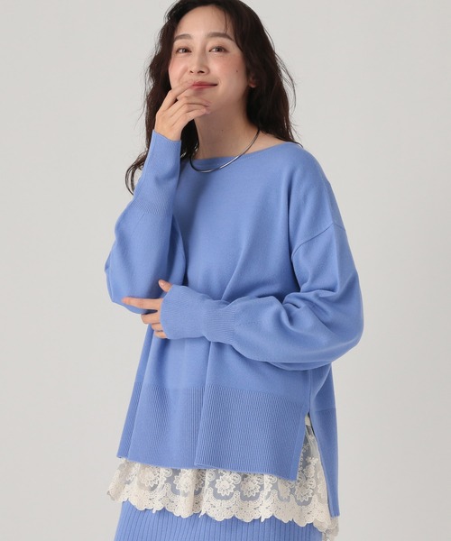 セール】毛玉しらずボートプルオーバー/571778（ニット/セーター