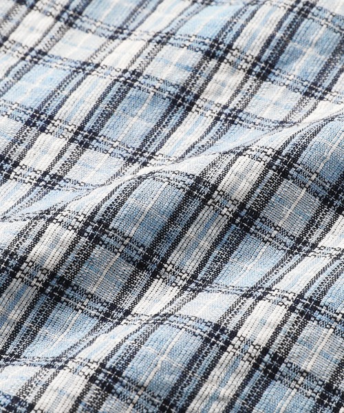 MSG（エムエスジー）の「ボックスシルエット ショート丈 マルチチェック長袖シャツ（シャツ/ブラウス・メンズ・ブラック/ネイビー/ライトブルー/ブルー/ピンク/ブラウン/ベージュ系/ピンク系/ブラック系/ブルー系・XL/L/M/S）」の12枚目の写真