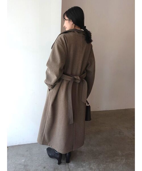 ウールジャージスタンドカラーコート（チェスターコート）｜LAGUNAMOON