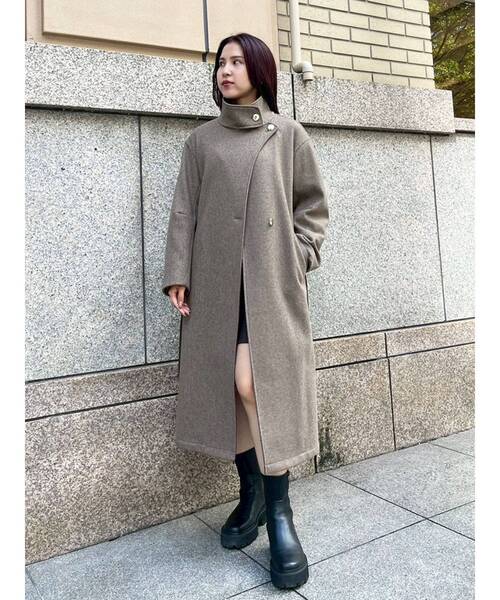 ラグナムーン　ウールコート　Sサイズ LAGUNAMOON ベンツデザインウールコート（ピスタチオ