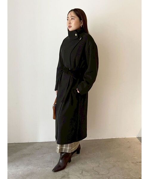 ラグナムーン　ウールコート　Sサイズ LAGUNAMOON（ラグナムーン）の「ノーカラーウールコート