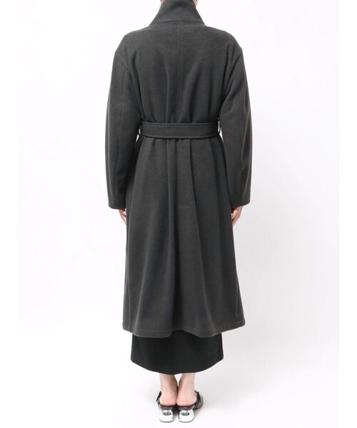 ウールジャージスタンドカラーコート（チェスターコート）｜LAGUNAMOON