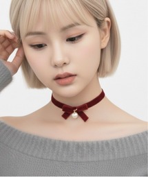rae（レイ）の「【rae】リボンモチーフベロアチョーカー（チョーカー）」