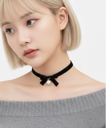 rae（レイ）の「【rae】リボンモチーフベロアチョーカー（チョーカー）」