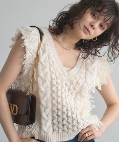 サイドホールジャガードビスチェ（その他トップス）｜PUBLIC