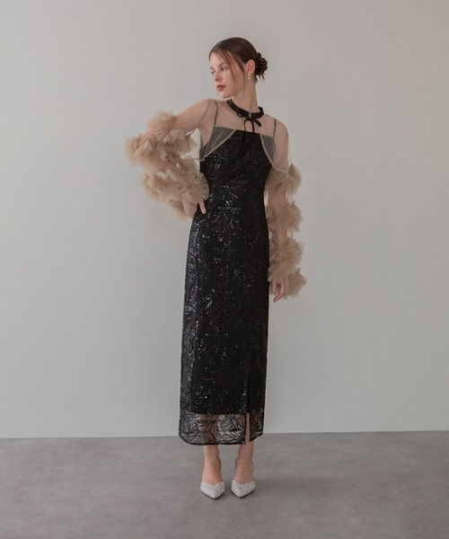 Leja（レジャ）の「【LEJA】フリルチュールスリーブリボンI