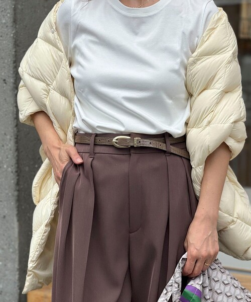 NOLLEY’S（ノーリーズ）の「リバーシブルベルト（ベルト・レディース・ダークブラウン/ブラック/カーキ・FREE）」の4枚目の写真